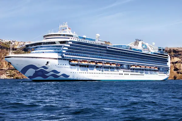 Crown Princess cruise ship at sea