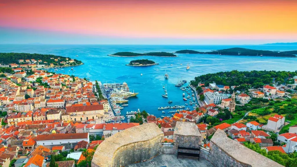 Mediterranean coastline on a Southern Europe cruise