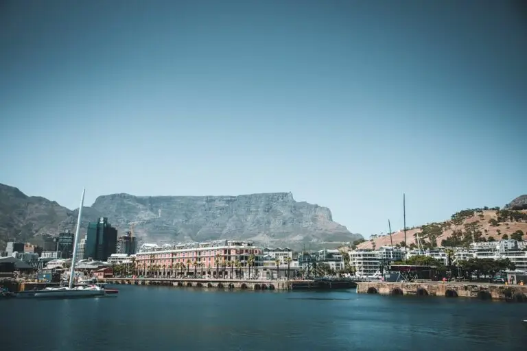 Table Mountain above the V&A Waterfront, Cape Town