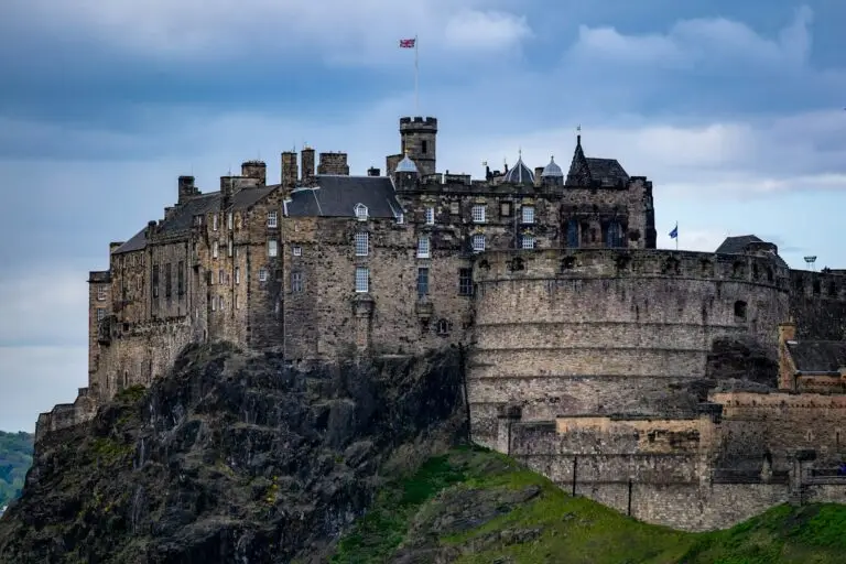 Edinburgh Castle above the old town, Scotland