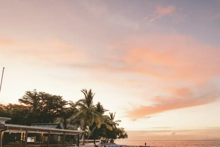 Sunset over Beachcomber Island, Fiji