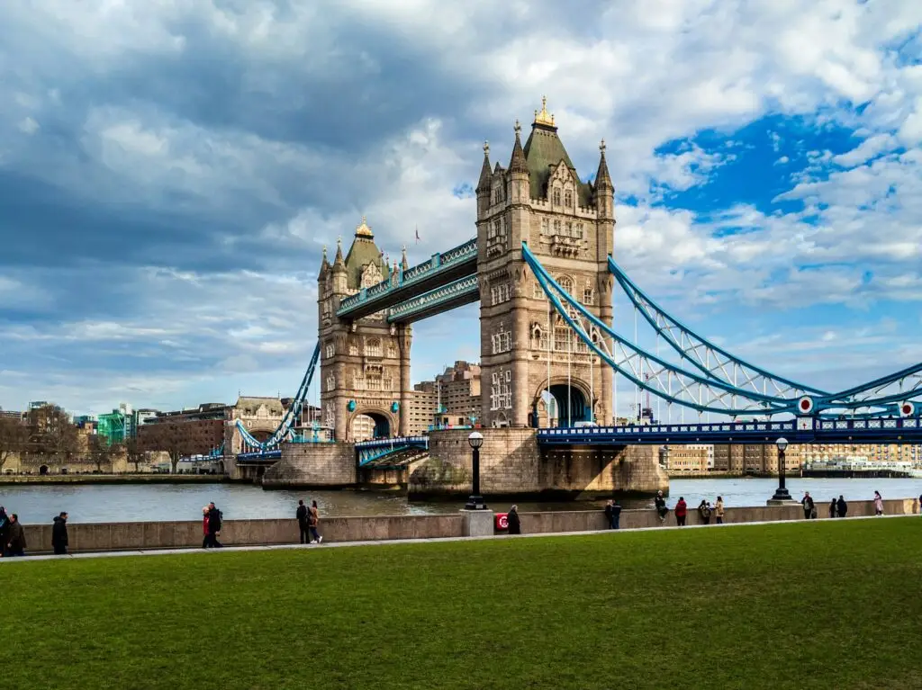 Tower Bridge over the River Thames, London