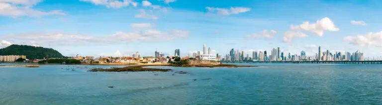Panama City skyline across the bay