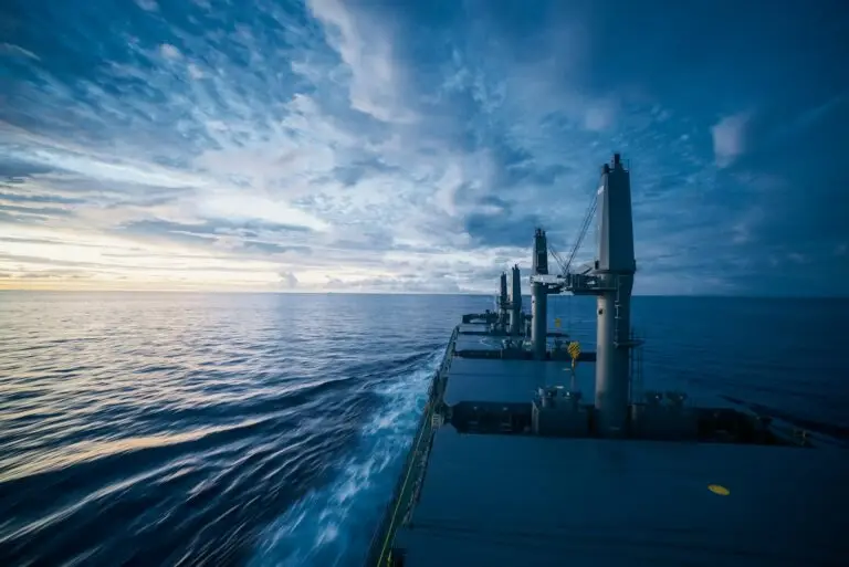 Large ship at sea